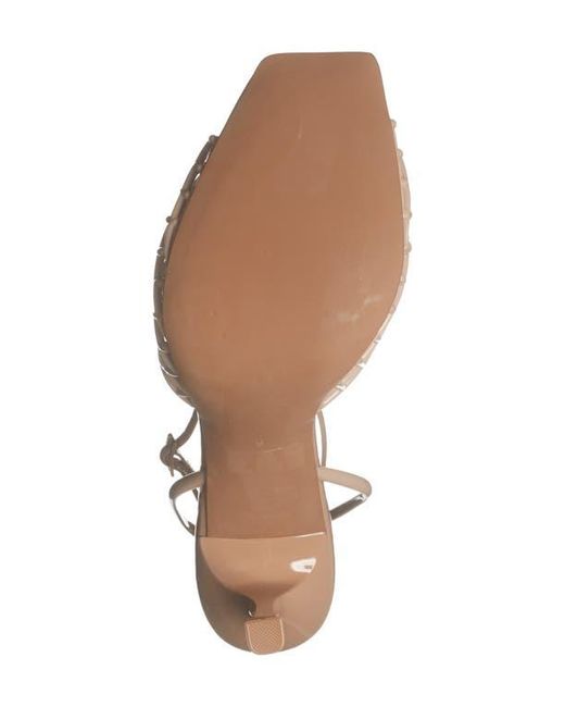 Jeffrey Campbell Natural Lattix Ankle Strap Jelly Sandal