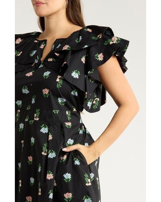 Sugarlips Women's Black Mayrel Floral Print Maxi Dress Sugarlips Women's Black Mayrel Floral Print Maxi Dress