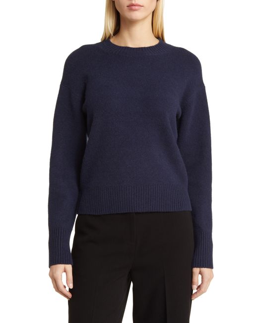 Nordstrom Blue Wool & Cashmere Crewneck Sweater