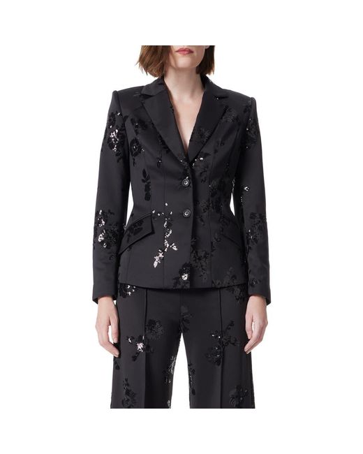 DO by Dee Ocleppo Black Sequin Scuba Blazer