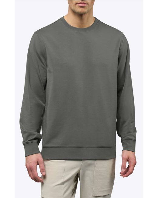 Cuts Gray Hyperloop Split Hem Sweatshirt for men
