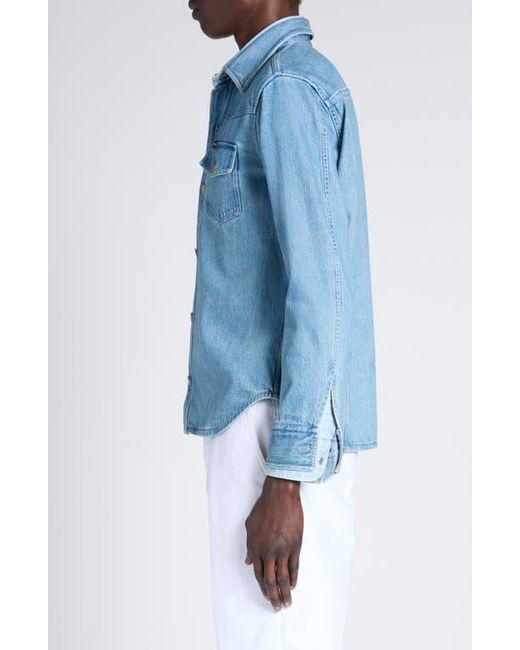 Tom Ford Blue Washed Denim Overshirt for men