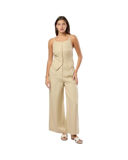 Onia Natural Air Linen Palazzo Pant