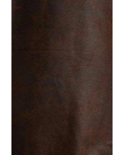 Schott Nyc Brown Lightweight Leather Flight Jacket for men