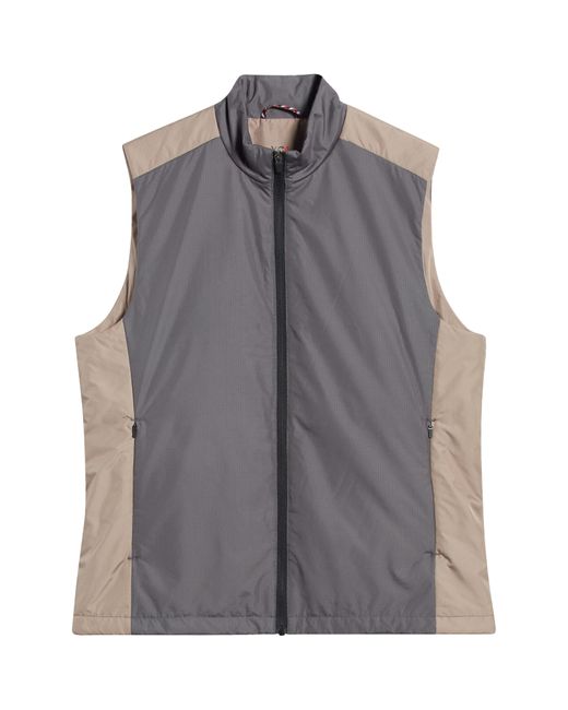 Johnston & Murphy Gray Xc4 Colorblock Water Resistant Vest for men