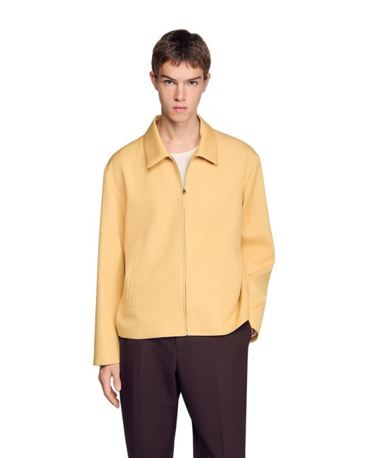 Sandro Metallic Zip-Up Jacket for men
