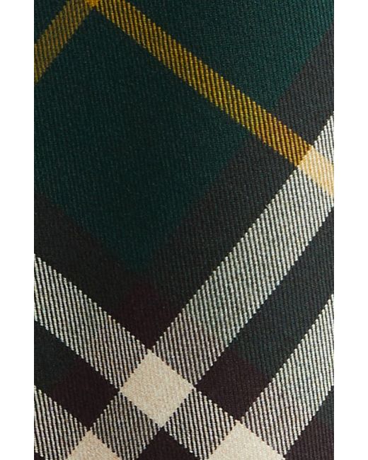 Burberry Green Check Wool Trousers for men