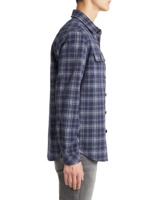 Rails Blue Alder Plaid Brushed Flannel Shirt Jacket for men