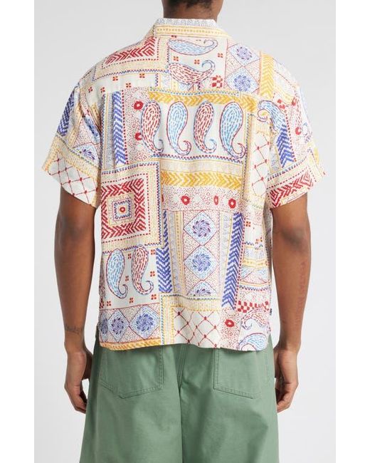 Obey Green Archie Short Sleeve Button-Up Shirt for men