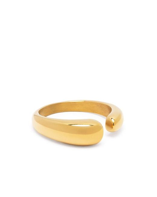 Nialaya Metallic Classic Cuff Ring