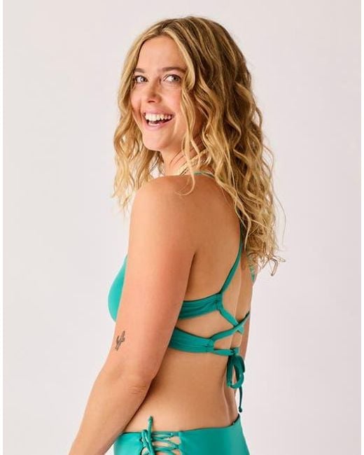 Carve Designs Green Camari Top Dd Cup