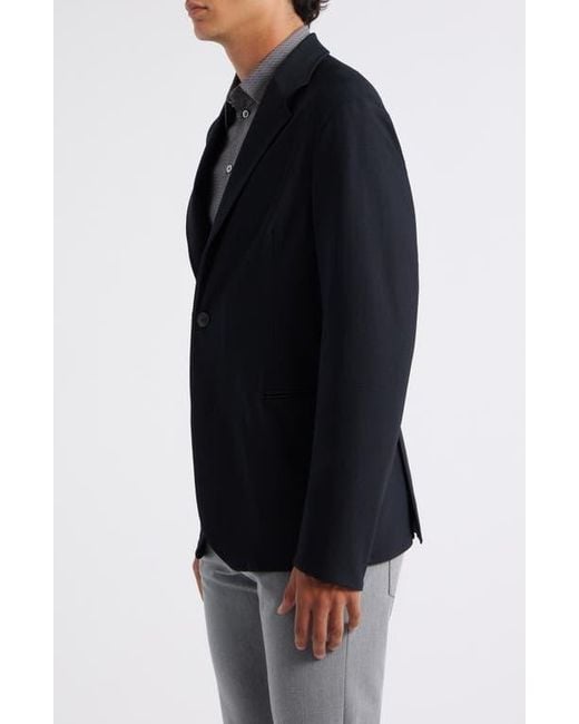 Emporio Armani Black Rice Stitch Sport Coat for men