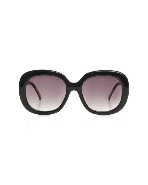 Mango Black Maxi Frame Square Sunglasses