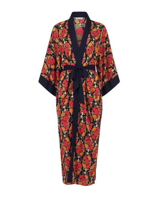 Henelle Red Duster Robe