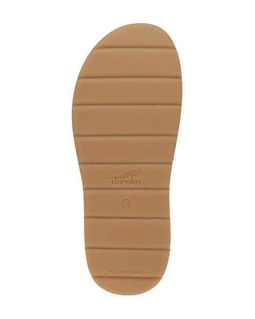 Dansko Purple Bridget Platform Wedge Slide Sandal