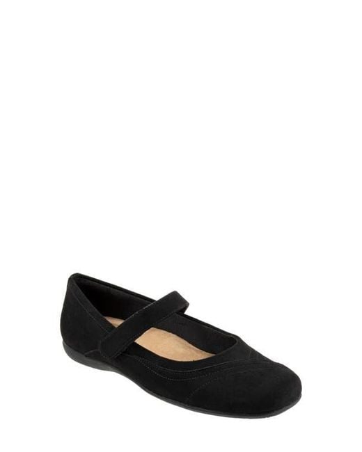 Trotters Black Sherese Mary Jane Flat