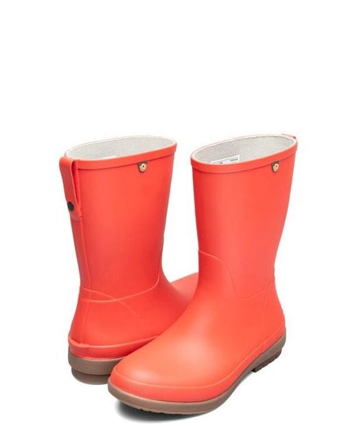 Bogs Red Amanda Ii Waterproof Rain Boot