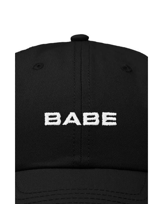 Alix Black Babe Embroidered Cap
