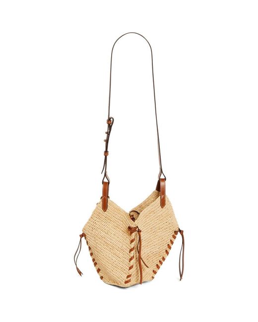 Isabel Marant Metallic Mini Tampa Woven Raffia Shoulder Bag