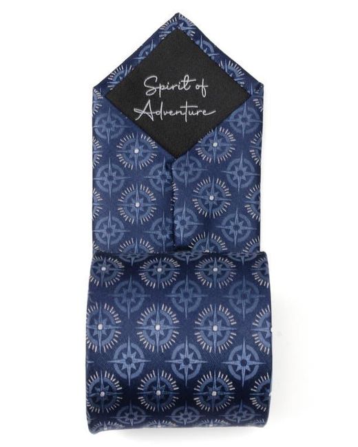 Cufflinks Inc. Blue Compass Hidden Message Silk Tie for men