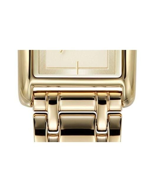 Olivia Burton Metallic Mini Grove Rectangular Bracelet Watch, 16Mm