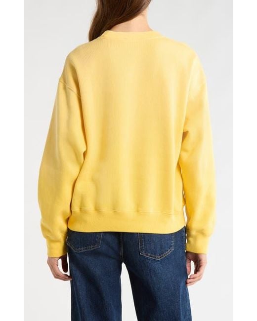 Polo Ralph Lauren Yellow Fleece Crewneck Sweatshirt