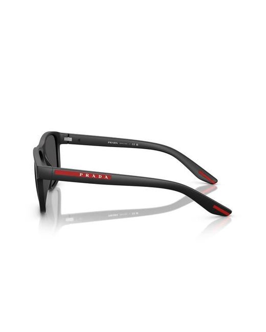 Prada Linea Rossa Gray 56Mm Pillow Sunglasses for men