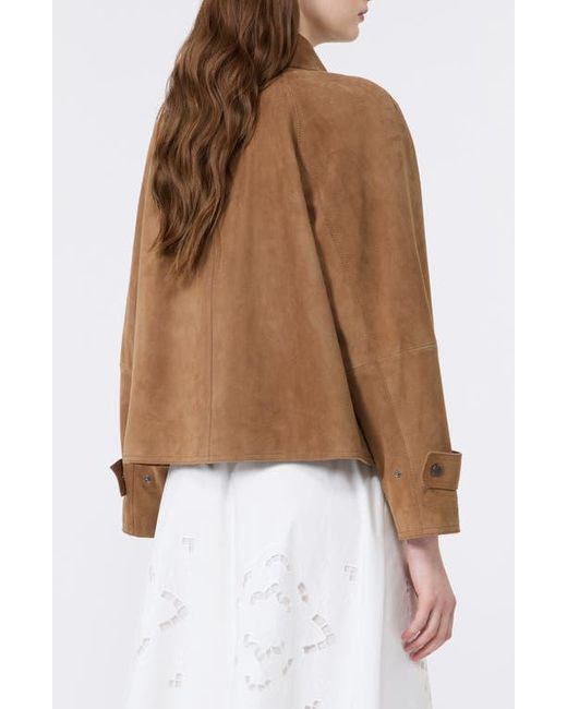 Weekend by Maxmara Brown Abito Suede Jacket