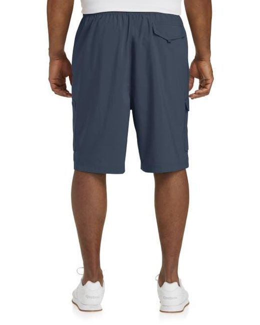 Reebok Blue Performance Ripstop Cargo Shorts for men