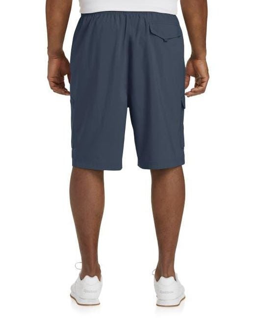 Reebok Blue Performance Ripstop Cargo Shorts for men