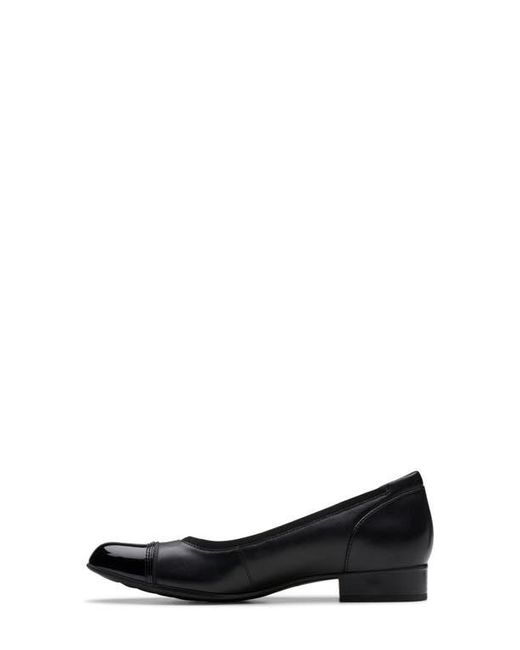 Clarks Black Krystine May Cap Toe Pump