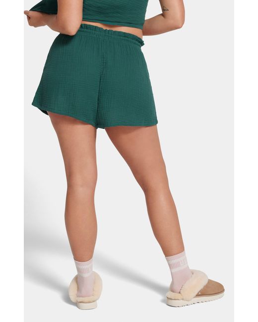 Ugg Green ugg(r) Moriah Cotton Gauze Lounge Shorts