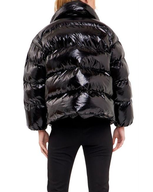 Endless Rose Black Belted Puffer Jacket