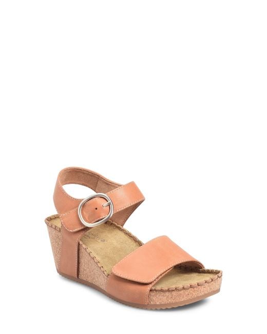 Comfortiva Pink Eldorah Platform Wedge Sandal