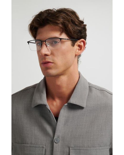 HUGO Multicolor 55Mm Rectangular Optical Glasses for men