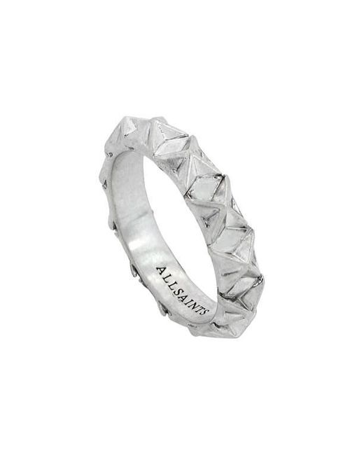 AllSaints Multicolor Square Stud Ring for men