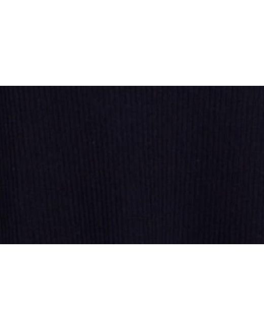 Maje Black Relique Rib Sweater Dress