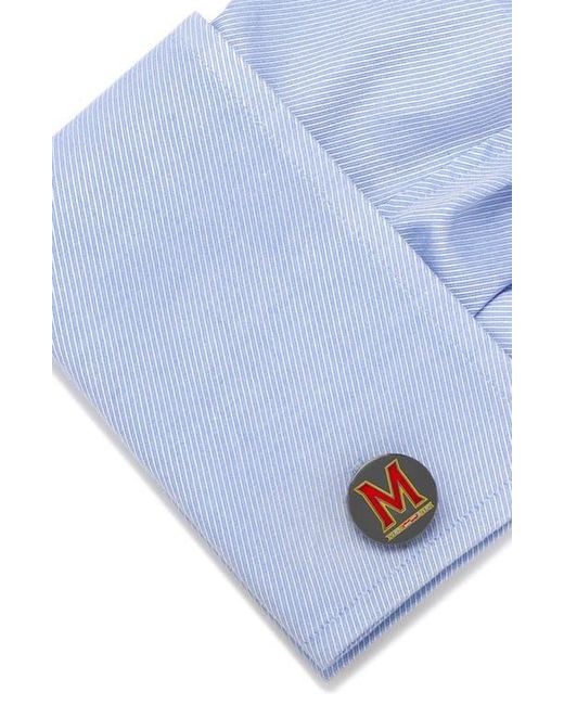 Cufflinks Inc. Red Ncaa Maryland Terrapins Cuff Links & Tie Bar for men