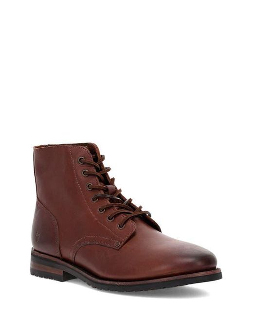 Frye Brown Barrett Lace-Up Derby Boot for men