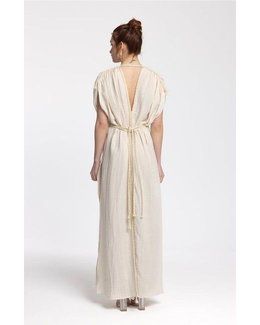 Monlicia Natural Helen 100% Cotton Maxi Dress