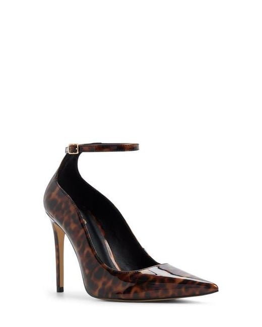 ALDO White Antigua Ankle Strap Pointed Toe Pump