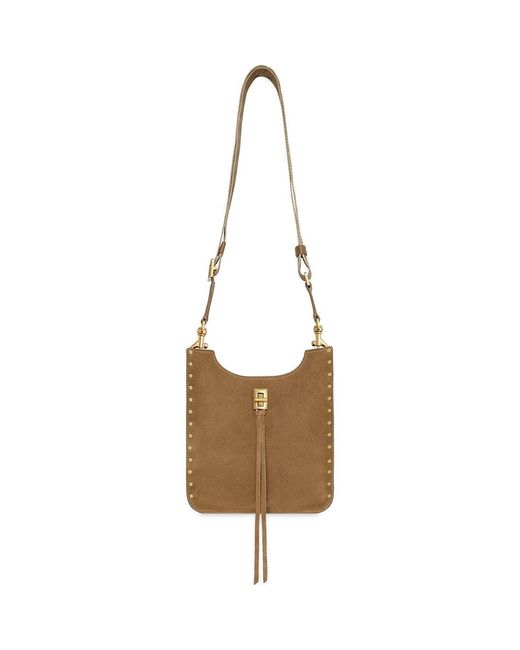 Rebecca Minkoff Brown Mini Darren Feed Crossbody Bag