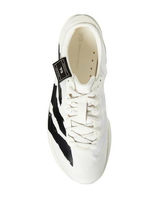Y-3 White Gender Inclusive Adios 9 Running Sneaker