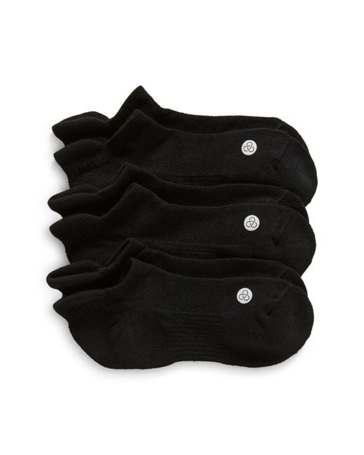 Zella Black Assorted 3-pack Tab Ankle Socks