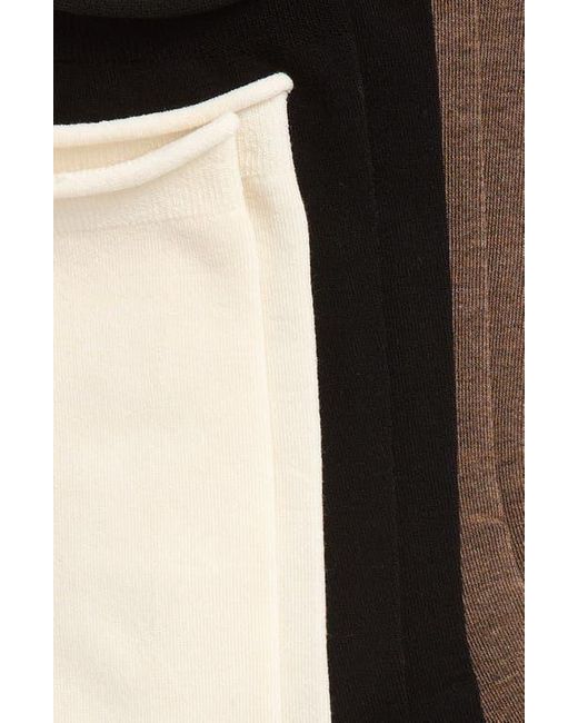Nordstrom Black Assorted 3-Pack Socks