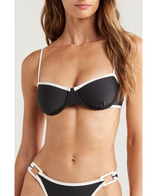 Solid & Striped Black The Jordana Underwire Bikini Top