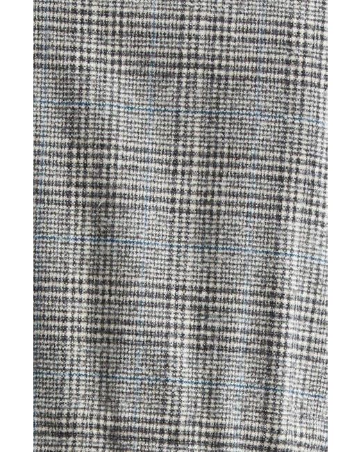 Herno Gray Glen Plaid Wool Blend Field Jacket for men