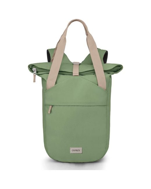 Osprey Arcane Tote Pack Zaino/Borsa 2-in-1 | Verde Foglia Di Pino | Con Maniche Riponibili E Chiusura A Gancio