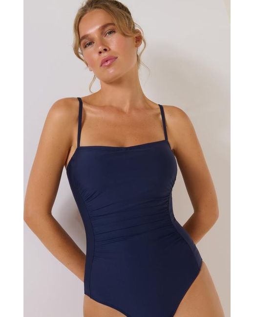 Hermoza Blue Lupe One-Piece Swimsuit