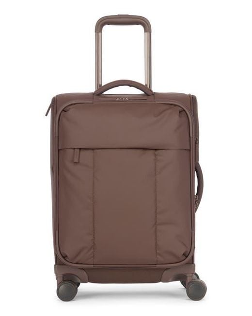 CALPAK 21-Inch Soft Side Spinner Carry-On Suitcase in Brown | Lyst